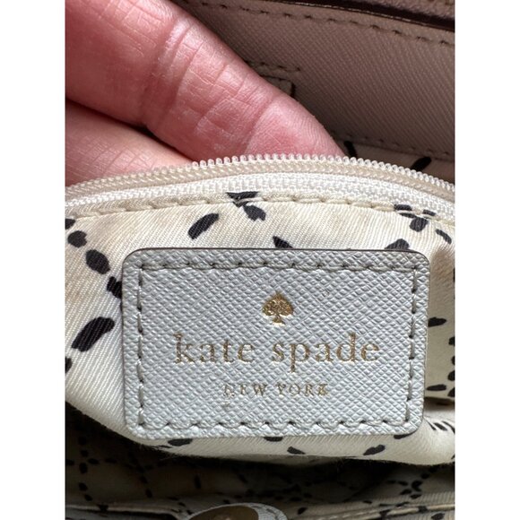 Kate Spade New York NewBury Lane Lt Green Small Leather Handbag Missing Shoulder - Picture 5 of 16